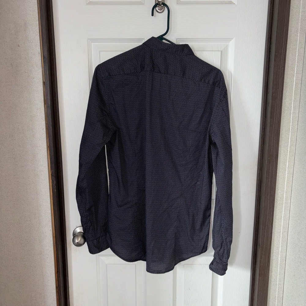 John Varvatos Dark Patterned Button Down Shirt - image 2